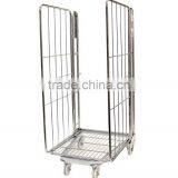Mesh Roll Steel Wire Folding Trolley Cart thumbnail-2