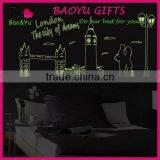 Fashion Decorative DIY Wall Sticker , London Bridge Noctilucent Stick Sitting Room Wall Stickers TV Setting Post thumbnail-1