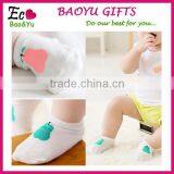 Lovely Pear Pattern White Polyester Socks Custom Print Baby Socks thumbnail-1