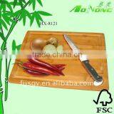 Square Bamboo Cutting Board With Groove and Hole Handle thumbnail-1