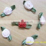 MSD Wholesale Ribbon Flower for Socks Decorations,mini Handmade Ribbon Flower thumbnail-2