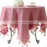 European High-grade Garden Style Cotton Round Tablecloth / Table Cloth Tablecloths Round Table thumbnail-2