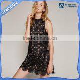 2017 Long Sleeve High Neckline Latest Lace Dresses Fashion Dresses thumbnail-1