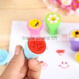 60pcs Cute Stamp Cartoon Smile Face Rubber Stamps Set Plastic Rubber Self Inking Stampers Scrapbooking Toys Gifts for Kids thumbnail-4