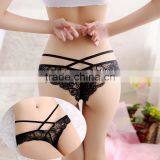 Stock Hot Sale 2016 New Sey Lace Women Panties Lady's Underwear Briefs Intimates Bandage Transparent Panties Sey Lingerie g Stri thumbnail-1