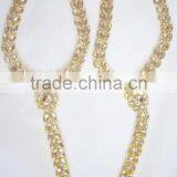 KUNDAN GOLD PAYAL Anklets Pair Toe Ring Barefoot Sandal thumbnail-3