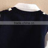 Child Sweater as School V-neck Uniformv Pullover Sweater thumbnail-6