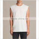 Factory Custom Your Own Design T Shirt Sleeveless In White thumbnail-1