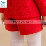 Kids Short Pants Winter Comfortable Woolen Embroider Girls New Style Short Pants Wholesale thumbnail-4