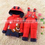 NEW 2015 Winter Children Clothing Sets Duck Down Jacket Sets Pants-jacket Hooded Baby Girls Winter Jacket & Coat Pony Pattern thumbnail-4