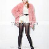 2016 Hot Sale Sweetangel Ostrich Wool Fur Wool Large Size Women Coat Feather Fur Women Jacket Womens Winter Overwear thumbnail-1