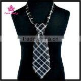 Colorful Grid Gentleman Boys Necktie Silk Fashion Toldders Boys Fashion Neck Tie thumbnail-5