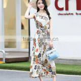 China Whosale Cheap Flower Girl Chiffon Dress Boho Maxi Long Beach Dress thumbnail-2