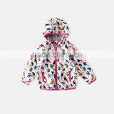 S60598B Woodpecker Printed Hooded Jacket Baby Girls Outwear thumbnail-3