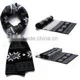 1 pc Hot Sale Good Quality Printed Flowers Acrylic Lmitation Cashmere Men and Women Winter Scaf thumbnail-5