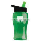 USA Made 18 oz Transparent Sports Bottle With Flip Straw Lid - BPA/BPS-free, FDA Compliant and Comes With Your Logo thumbnail-3