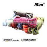 Customized Regular Mottle Pattern Yeezy Round Laces for Hikers - Round Pattern Fitness Shoes Shoelaces Strings - 8 Colors thumbnail-5