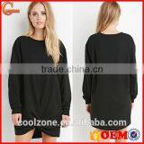 Latest Oversized Knotted Hem Crewneck Sweatshirt Women Sweatshirt Dresses thumbnail-1