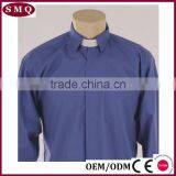 Wholesale Hot Sale Cotton Unisex Plain Clergy Shirt thumbnail-2