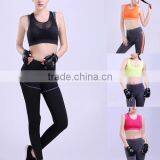 Polyester Hollow Patchwork Girs Push up the Sports Bra thumbnail-1