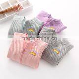 Spring Solid Color Embroidery Cotton Wholesale Girls Jacket thumbnail-1