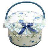 Beautiful Flower Pattern Sewing Basket Manufacturer thumbnail-6