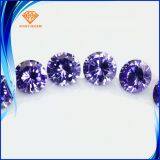 Factory Wholesale Cubic Zirconia 2A 3A 5A , Round Shape Amethyst Color Cubic Zirconia Stone, Customized Make Welcome thumbnail-3