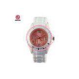 Advertising Gift Dial Silicone Ice Ladies Watches White Wristband Customized