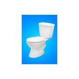 Two Pieces Siphonic Toilets Seats Closetool Squatting WC Pan