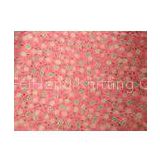 Fluffy Woven Flower Printed Knit Fabric For Bed Sheet ,  Sportswear