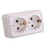 2 Gang European Socket With Earthing