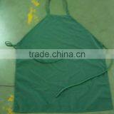 Forest Green 100% MJS Spun Polyester Bib Apron With Tubular Ties 7.2OZ