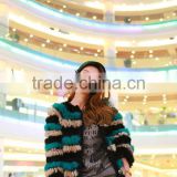 manoush Kaki/Bump a color Rabbit Fur Long Coat/Wholesale And Retail/Custom-Made