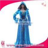Elegant Renaissance Long Dress Female Costume Halloween Costume thumbnail-4