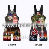 Healong Dye-Sublimation Printing 2014 Wrestling Jersey No Name thumbnail-1