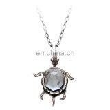 New Jewelry Big Diamonds Rhinestone Gemstone Pendant Slivery Necklace