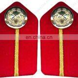 Officer Uniform Collar Gorgets, Police Goergets, Military Gorgets, British Gorget With Oak Leaf Embroidery thumbnail-4