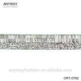 Silver Lurex Polyester Twill Ribbon thumbnail-1