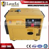 AC 3 Three Phase Output Type Super Silent Soundrpoof Canopy Diesel Generator 5kW