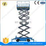 SevenLift Hydraulic Foot Pump Scissor Lift Table Elevator With Wheels thumbnail-2