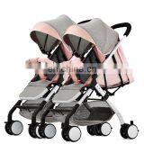Twins Two Seat Stroller for Kids/Baby Stroller for Twins With Car Seats/baby Car Stroller Luxury thumbnail-2
