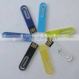 8g China Factory Direct Product Plastic Paper Clip Usb Flash Drive