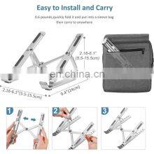 2020 Hot Portable Adjustable Aluminum Ergonomic Laptop Stand New Arrival Laptop Desk Holder Notebook Cooling Pad thumbnail-5