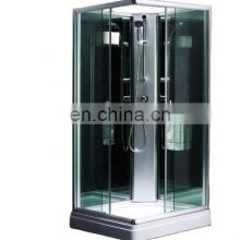 900x900x1950mm Big Size Frame Black Back Simple Glass Shower Cabin