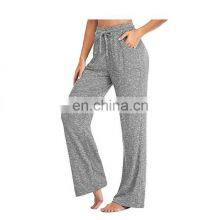 Clothing Wholesale Custom Fashion Casual Sports Pants Quick-drying Loose Yoga Pants Large Size Wide Leg Pants WomenS-5XL thumbnail-3