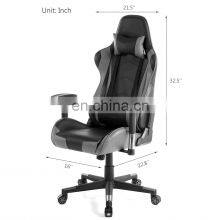 New Style High End Good Quality Customized Logo Swivel Ergonomic 4D Armrest Reclining Gaming Chair thumbnail-5
