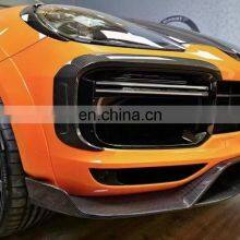 Runde Dry Carbon Fiber For Porsche Cayenne Coupe Upgrade Mansory Style Body Kit Front Lip Rear Lip Side Skirts Top Spoiler thumbnail-3