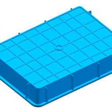 Anti-static Plastic Tray Electronic Parts Storage Turnover Plastic Tray Components Storage PP Plastic Black Thickened Square Plate thumbnail-2