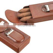 Cigars Accessories Stainless Steel Double Finger Cigar Cutter Knife Smoking Tools Cigars Case thumbnail-2