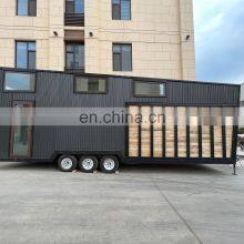 Mini Size Prefab Tiny Houses on Wheels With off Road Caravan Small Sizes thumbnail-1